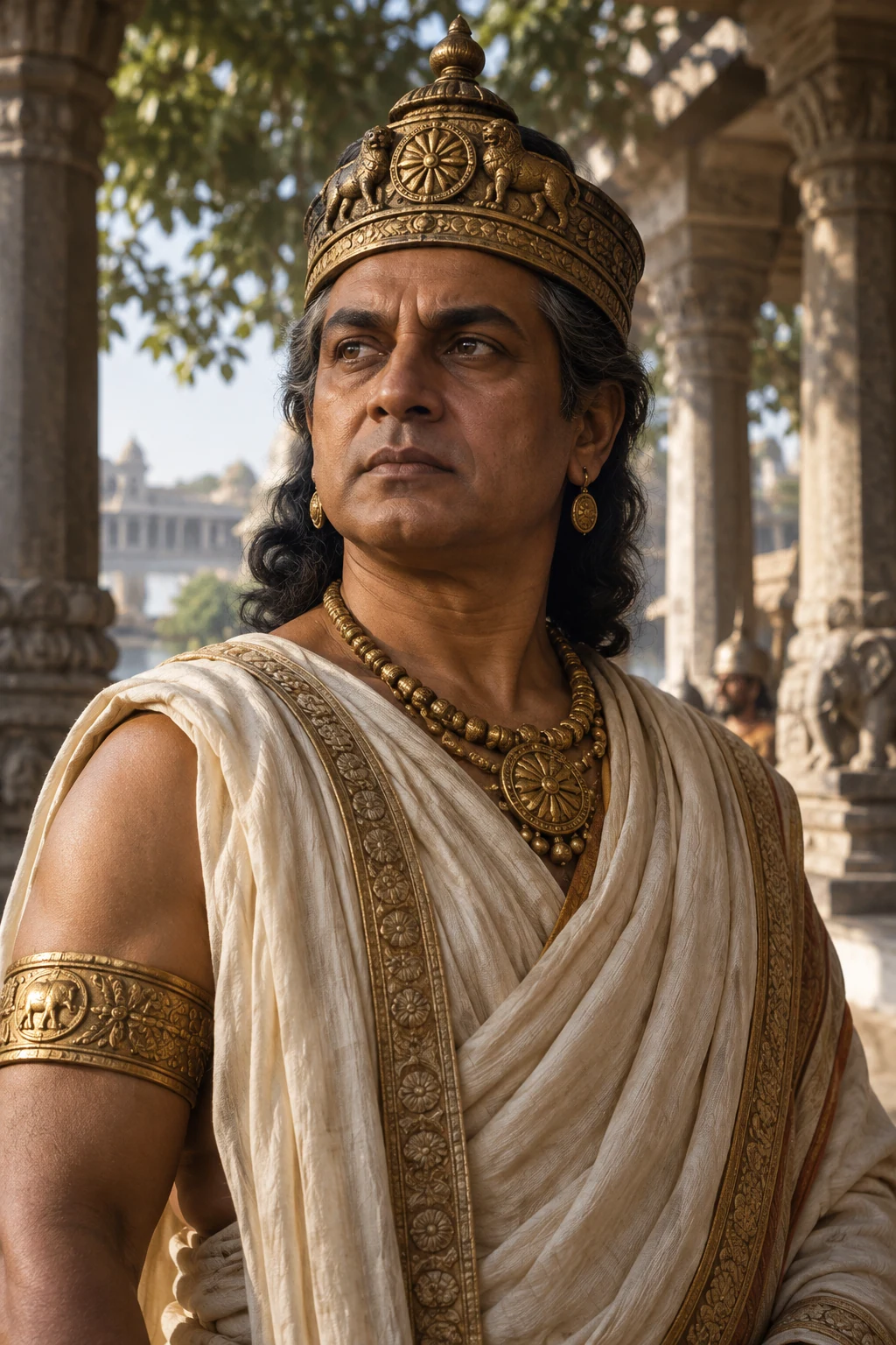Imagined portrait of Ashoka