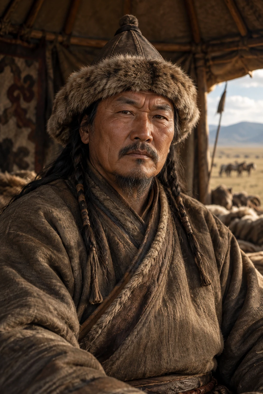 Imagined portrait of Genghis Khan