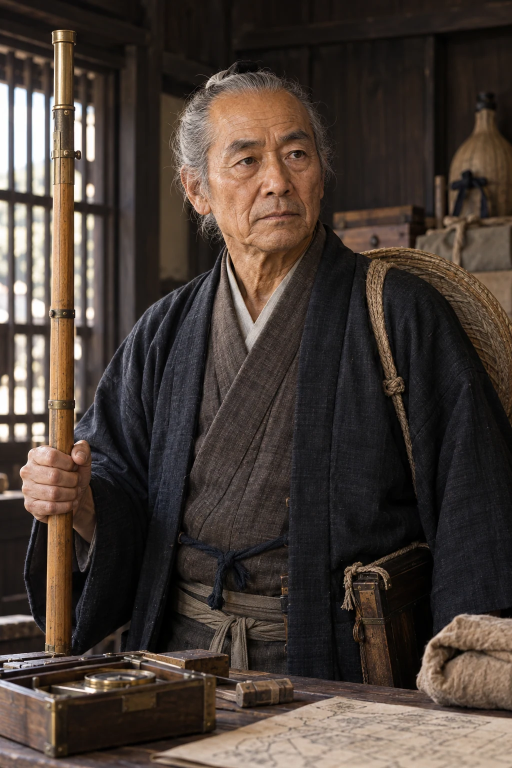 Imagined portrait of Inō Tadataka