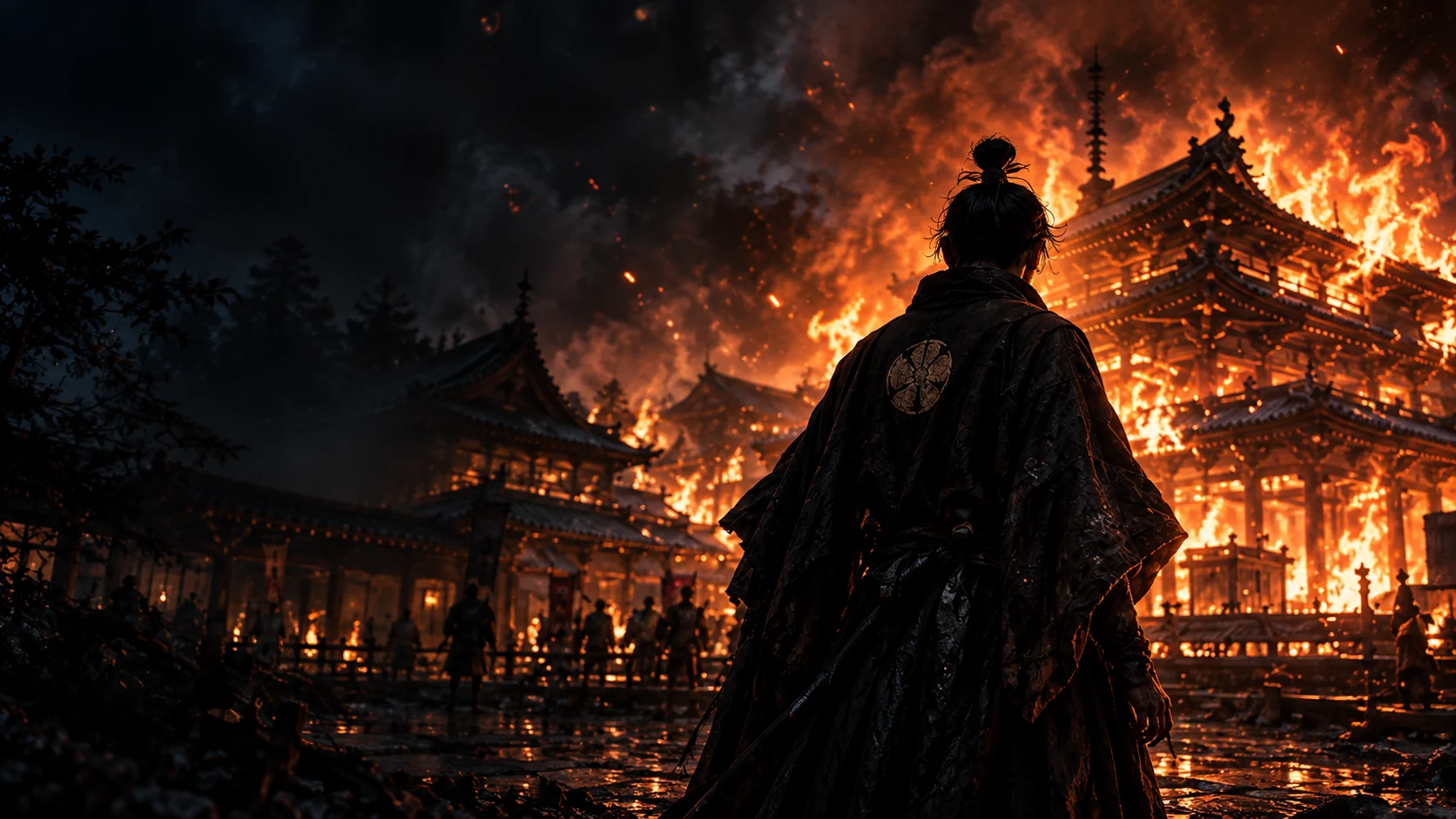 Illustration of Honnō-ji